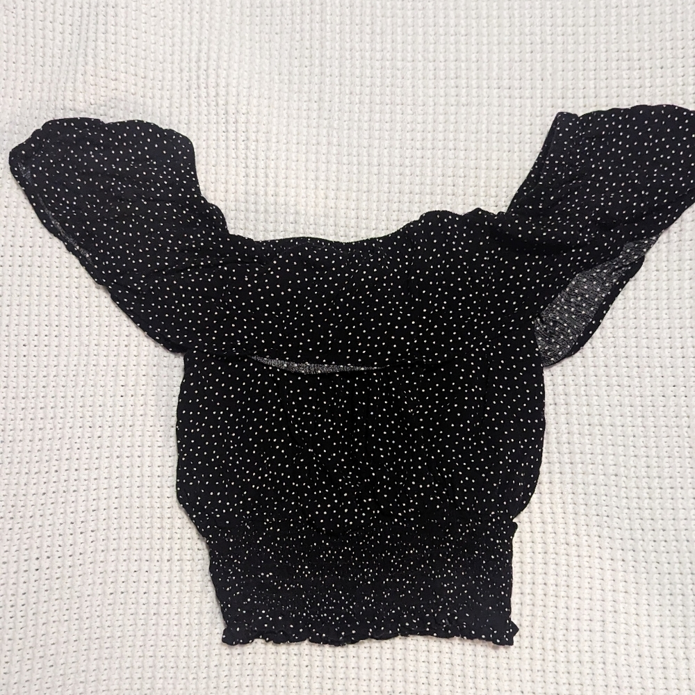 Off the shoulder crop top